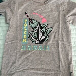 Like NEW Volcom Gray Tee with Colorful Graphic